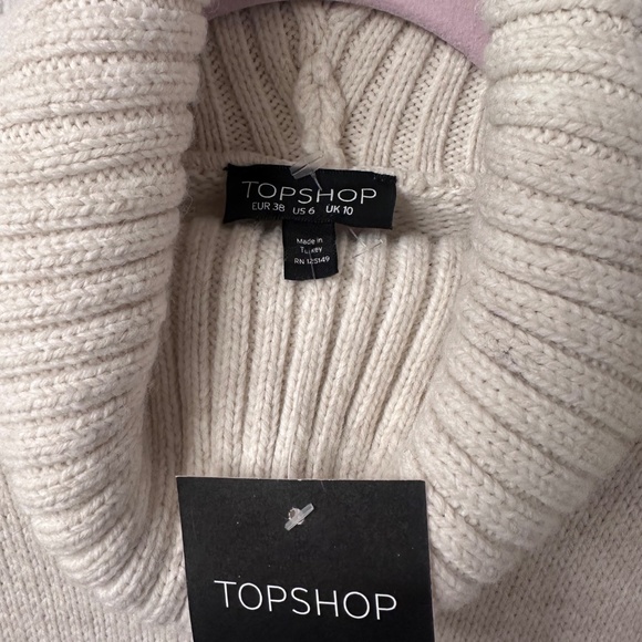 TOPSHOP Turtleneck Sweater Dress NWT - Picture 5 of 7